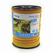 Páska pro elektrický ohradník, průměr 10 mm, žluto-oranžové